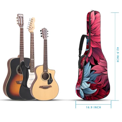 JRHEJTFZ Housse pour guitare acoustique de 1,9 cm d’épaisseur – Imperméable – Durable et élégant – Motif floral, Multicolore 4., 42.9×16.9×4.7 in, Motif imprimé tendance - Les Beatles, Paul McCartney, John Lennon, RIngo Starr, George Harrison JRHEJTFZ Housse pour guitare acoustique de 1,9 cm d'épaisseur - Imperméable - Durable et élégant - Motif floral, Multicolore 4., 42.9x16.9x4.7 in, Motif imprimé tendance – Image 6