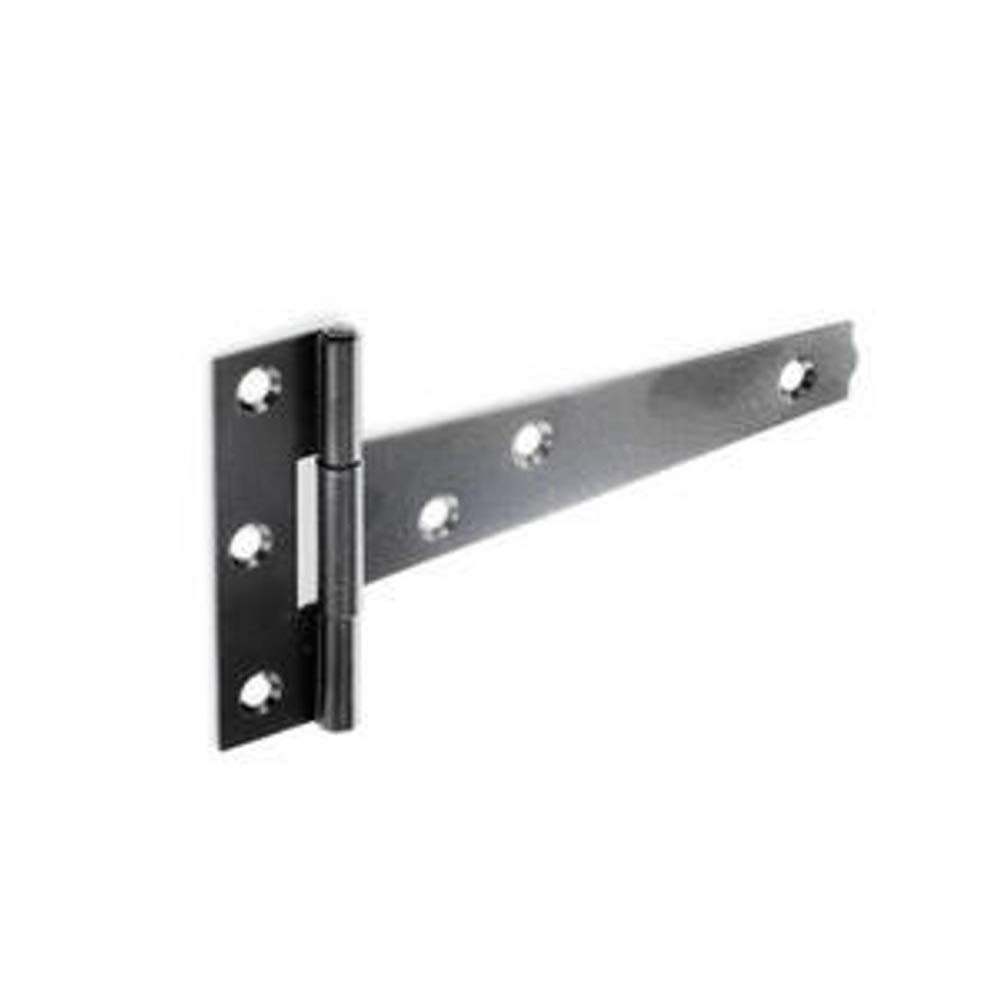 Securit Tee Hinges Light Black (Pair) - 250mm (10")