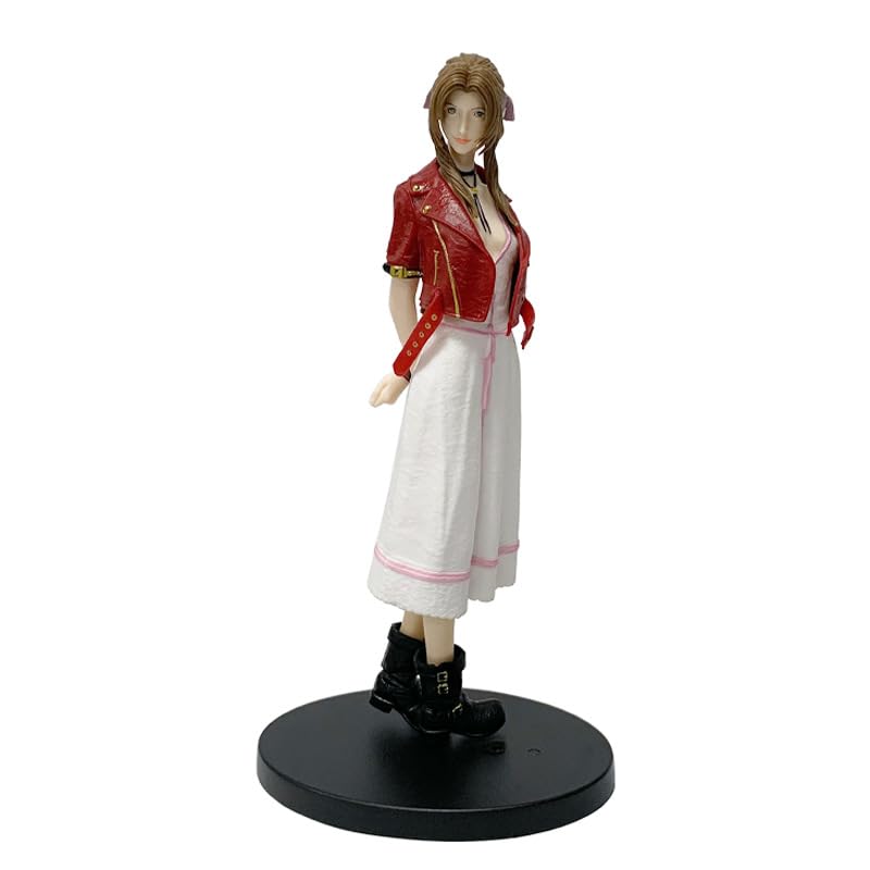 Cloud Tifa Aerith Standing Figures 24cm Game Decoration Craft Gift (c)