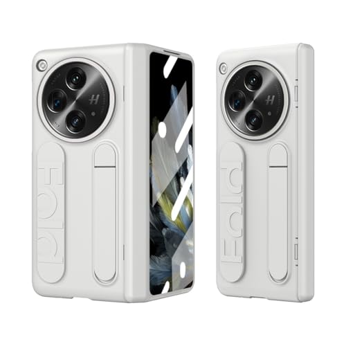 Coque Oppo Find N3 blanche intégrale avec protège-écran et béquille