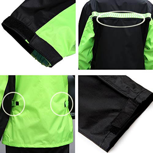 Impermeable para lluvia con capucha y pantalón, talla 3X-Large miniatura 3