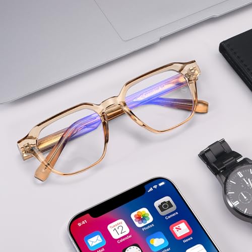 Image of Dollger Blue Light Glasses for Women Men Computer Glasses Square Blue Light Blocking Glasses