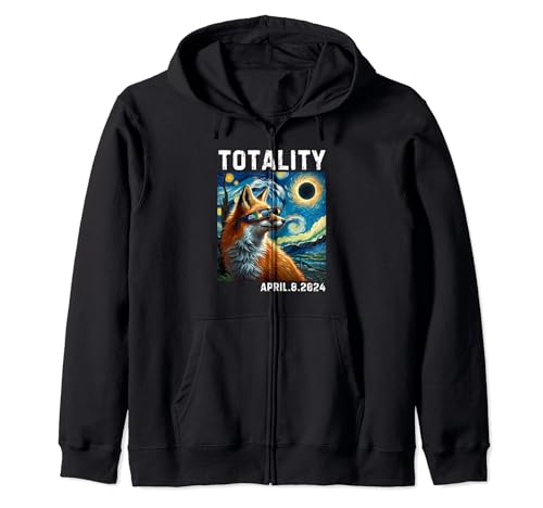 Gafas para eclipse solar 2024 Totality Fox Sudadera con Capucha