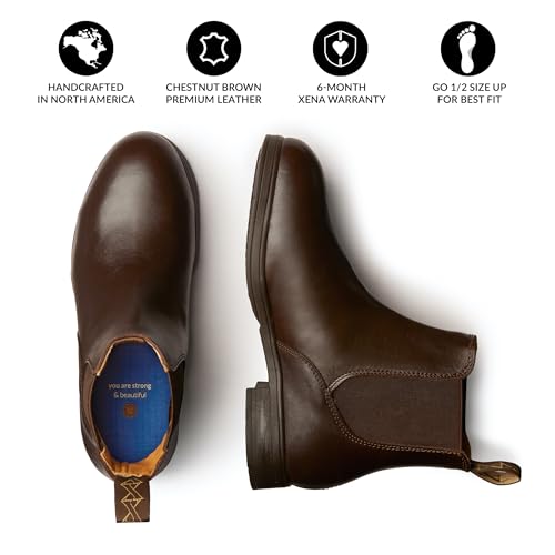 Image of Xena Workwear, Valence V1 Steel Toe Women's Work Boots, Chelsea, Slip Resistant, ASTM F2413 Certified, OSHA Compliant, Static Dissipative SD, Leather