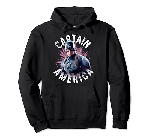 Image of Avengers Endgame Captain America Space Poster Hoodie