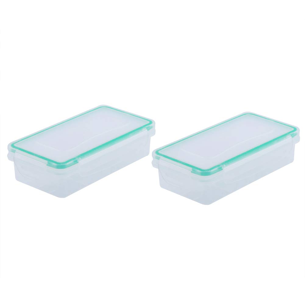 2Pcs Battery Storage Case Waterproof Battery Storage Box for AA AAA Battery Holder Box