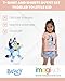 Bluey Toddler Girls T-Shirt and French Terry Shorts Outfit Set Pink/Blue 5T