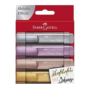 Faber-Castell 154640 – Markeerstift 46 Metallic, 4 Stuks In Etui