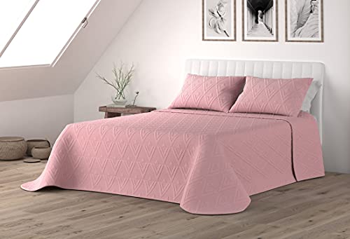 Colcha Bouti 3D Termosellada Victorio & Lucchino - Modelo Brescia (Rosa, Cama 105 cm)