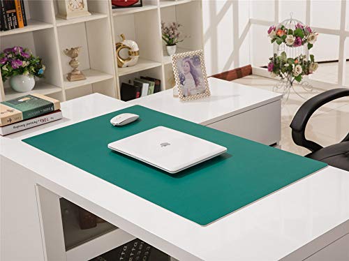 Tapis de souris LL-COEUR sous-main bureau cuir étanche grand tapis vert