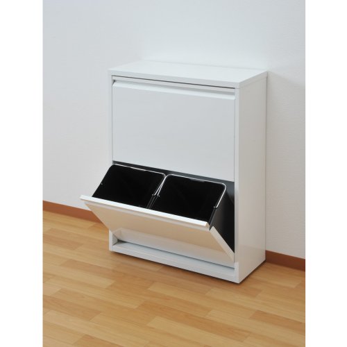 スチール製 フラップ式 4分別 ダストボックス