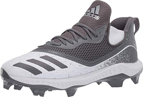 adidas Men's Icon V Bounce TPU Cleats Baseball Shoe, Grey/Grey/FTWR White, 16 M US