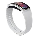 Woodln Wireless Smart Bracelet Wristband Bracelet Sport Replacement Bands For Samsung Galaxy Gear Fit R350 (White)