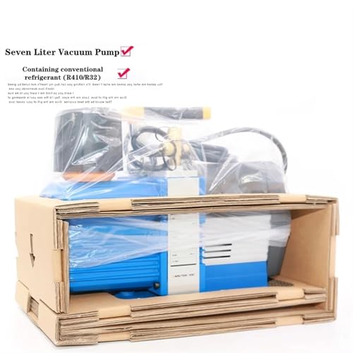 Bomba de vacío industrial de dos etapas VRP-15D para aire acondicionado de frío profundo, con batería de litio de 7 L, compatible con refrigerantes R410, R32 y R1234YF miniatura 2