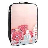 【Leichtes, wasserdichtes und atmungsaktives Material】 Hochwertige Polyesterfaser, leicht, schmutzabweisend, langlebig und macht eine perfekte Arbeit beim Verpacken von Schuhen und hält alles andere sauber. Atmungsaktives Netzoberteil und neben den Taschen vermeidet stinkende Schuhe.