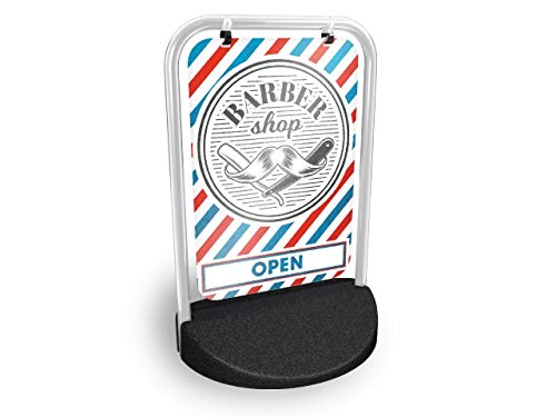 Barber Shop Eco Swinger Pavement Sign MEGA Listing Outdoor Street Advertising Display… — image 1