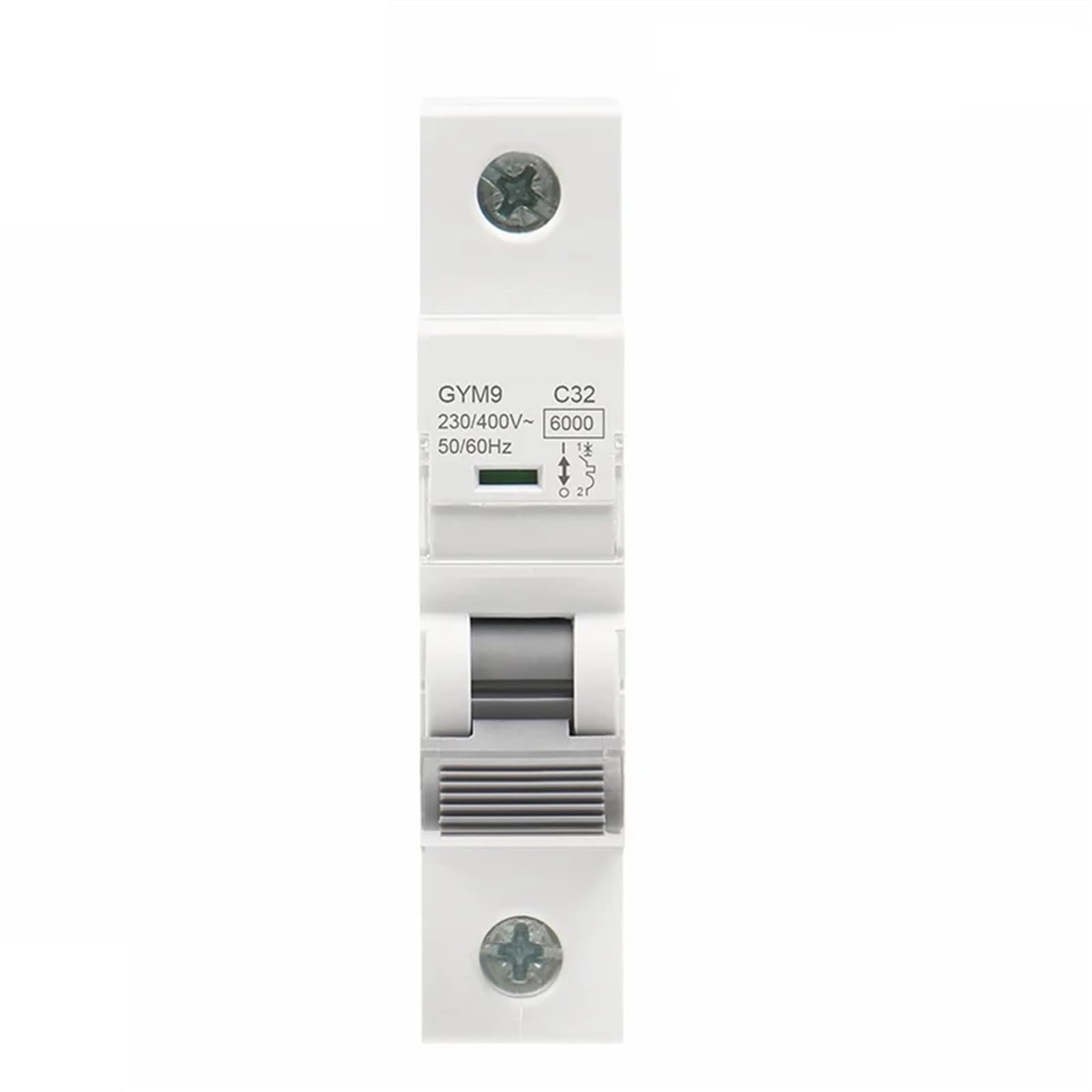 GYM9 1P MCB 6A-63A Din Rail 220V 400V disjoncteur AC Type 6KA capacité de coupure courbe C 1 pièces(20A)