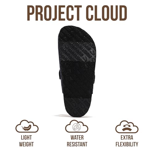 Image of Project Cloud 100% Genuine Leather Footbed Clogs for Women - Memory Foam Arch Support Slippers for Women - Trendy Slip-ons Women's Mules & Clogs Sandals