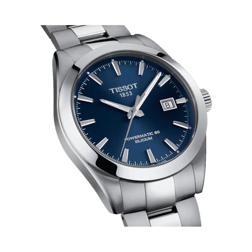 Image of Tissot Gentleman Powermatic 80 Automatic Blue Dial Men's Watch T1274071104100