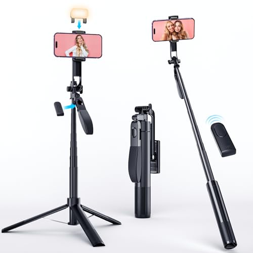 Marchpower 041501 Selfie-Stick Stativ mit Licht