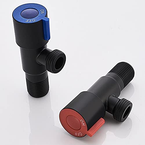 Robinet vanne de triangle en cuivre robuste pour eau chaude et froide - 5