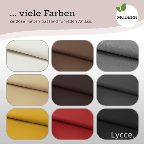 Lycce Kunstleder Meterware Restposten dunkelgrau laufende Meter x 140cm