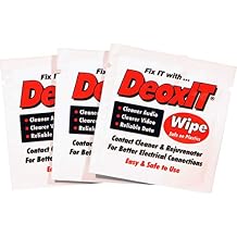 DeoxIT D1W Individual Wipes, More Than A Contact Cleaner, 3.0 x 3.5, 50 each, Pack of 1