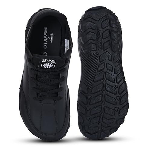 Image of Impakto Outwork Men's Barefoot Shoes | Wide Toe Box Lightweight Shoes for Trainning, Running on Soft Ground & Workout | Minimalist Zero-Drop for Natural Movement | Anti-Skid & Flexible Rubber Sole