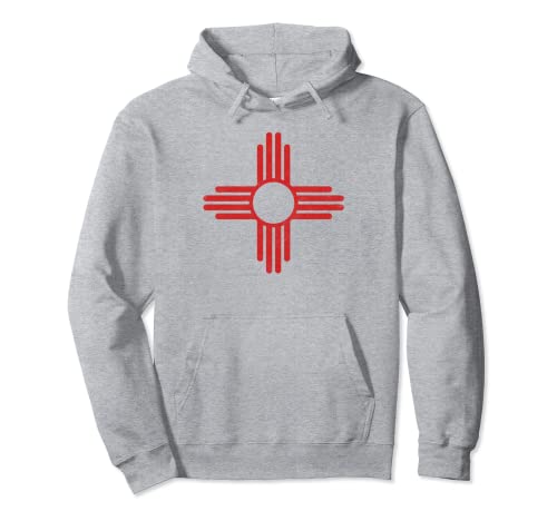 Vintage New Mexico Flag Zia Sun Retro Distressed Sudadera con Capucha