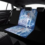 アナと雪の女王 カーシートカバー 防水 後席用 軽自動車適用 ドライブシート リアシート用 120*59*76cm 後席単品 取付簡単 丸洗いOK 汚れ防止 シート保護 滑り止め