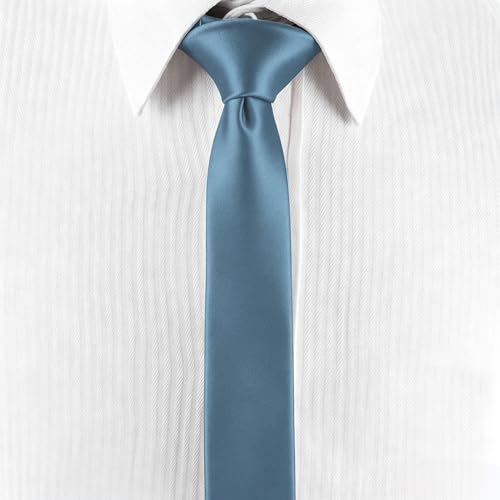 Image of Landisun Black Tie Men Women Solid Skinny Ties Slim Ties Satin Tie