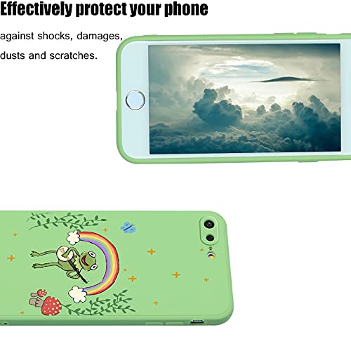 Suitca Compatible With Iphone 7 Plus/8 Plus,Cute Frog Banjo Butterfly Phone Case For Kawaii Iphone Case With Cool Design For Girl Women Kid With Soft Slim Bumper Protective Case Cover #TOP1