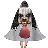 100 % Polyester, mit einem großen Umhang, hat eine Fliege, keinen Reißverschluss, und ein bequemer Umhang mit Kapuze mit langem, langlebigem, reißfestem Stoff.