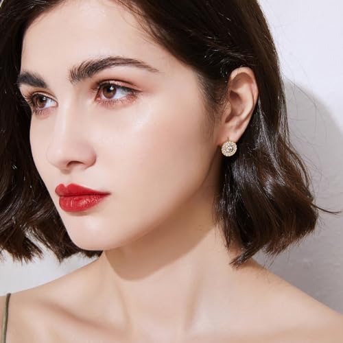 14K Gold Drop Earrings for Women, Dangle Stylish Leverback Earrings with Moissanite, A Must-have Fashion Accessory3