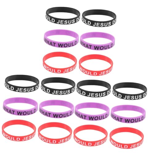 Bracelets silicone lot de 18 pièces élastiques et colorés unisexes Ciieeo pour fêtes et quotidien