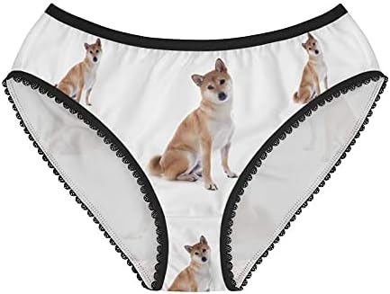 DogsMakeMeHappy Shiba Inu Panties, ShibBlacka Inu Underwear, Briefs, Cotton Briefs, Funny Underwear, Panties For Women