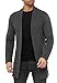 Produktbild Redbridge Cardgigan für Herren Jacke Sweat-Jacke Sakko Long Cut Anthrazit XXL