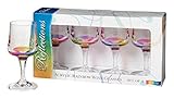 Merritt International Acrylic Rainbow Reflection Wine Glasses - Set of 4 (8 Ounces)