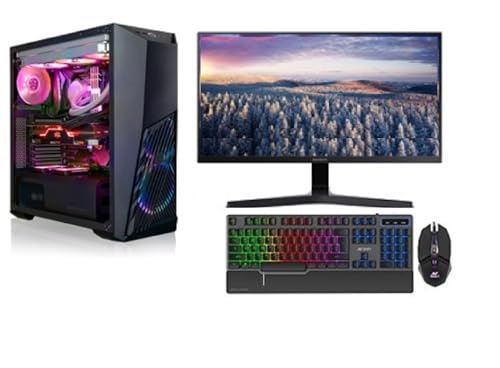 Assembled Gaming PC with GTX 1650 with 12700F Core i7 (12th Gen) (16 GB DDR4/1 TB/250 GB SSD NVMe WD/Windows 11 Home/24 Inch IPS Screen Samsung/Keyboard and Mouse/CPU Cooler