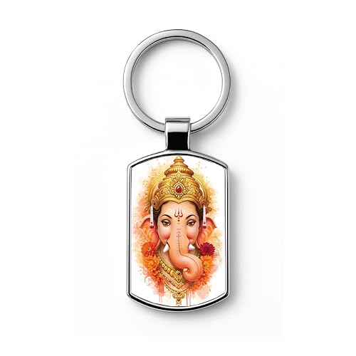 Image of Premium Printed Metal Keychain for Men & Women | High-Definition Artwork Print | Durable Key Ring for Car, Bike, Home & Office Keys | Stylish Decorative Key Holder Gift
