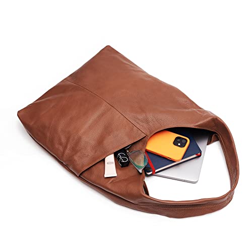Bolso Tote de Cuero para Mujer Multipropósito Hobo miniatura 4