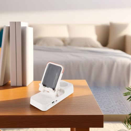 Base plegable para teléfono celular que elimina cables con su altavoz 5