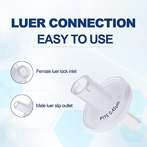Image of Welded Syringe Filters, Pack of 100, [PTFE Hydrophilic Membrane] Diameter 13 mm Pore Size 0.45 μm Filtration by Labfil