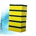 Beaupretty 12Pcs Non Slip Kitchen Cleaning Scrub Sponge Durable Yellow Green Dishwashing Pads for Tough Messes Scouring for Pots and Pans