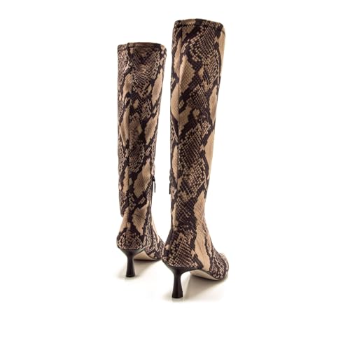 Mtng Para Mujer. 59670 Botas Ninette Beige (39), 3 A 5Cm, Cremallera, Casual, Animal Print - 8