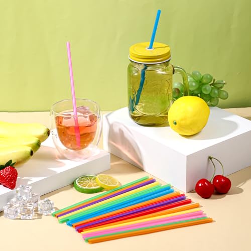 1000 Pitillos Plásticos Desechables Multicolor 20 cm miniatura 5