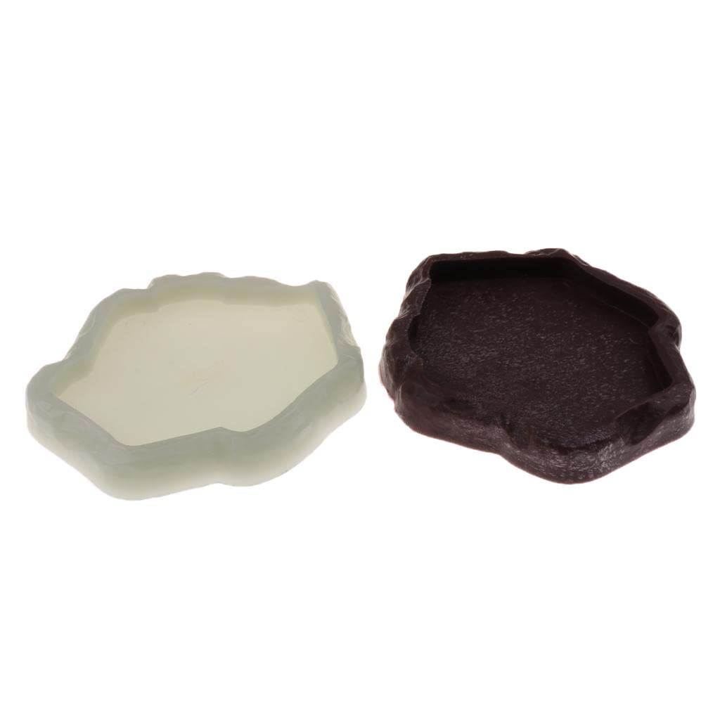 Fashion My Day® Reptile Tortoise Gecko Feeding Bowl Food Water Resin Dish Bowl Brown S| Pet Supplies | Reptile Supplies (B0C45Z28Q8) Amazon Price History, Amazon Price Tracker