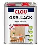Clou OSB Lack: Seidenglänzender Holzlack zur Versiegelung von OSB-Platten, farbloser Parkettlack, wasserabweisend, 3L