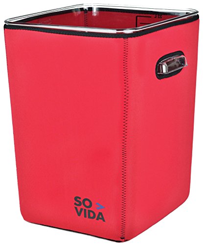 So-Vida Sous Vide Container Sleeve For The Rubbermaid 22 Quart (Red Version) - Protects Your Work Surfaces And Saves You Electricity From Increased Insulation #TOP14