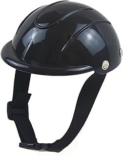 Pet Helmet Dog Ridding Cap Adjustable Outdoor Bike Doggy Helmet Hard Windproof Puppy Motorcycle Helmets for Small Medium L...